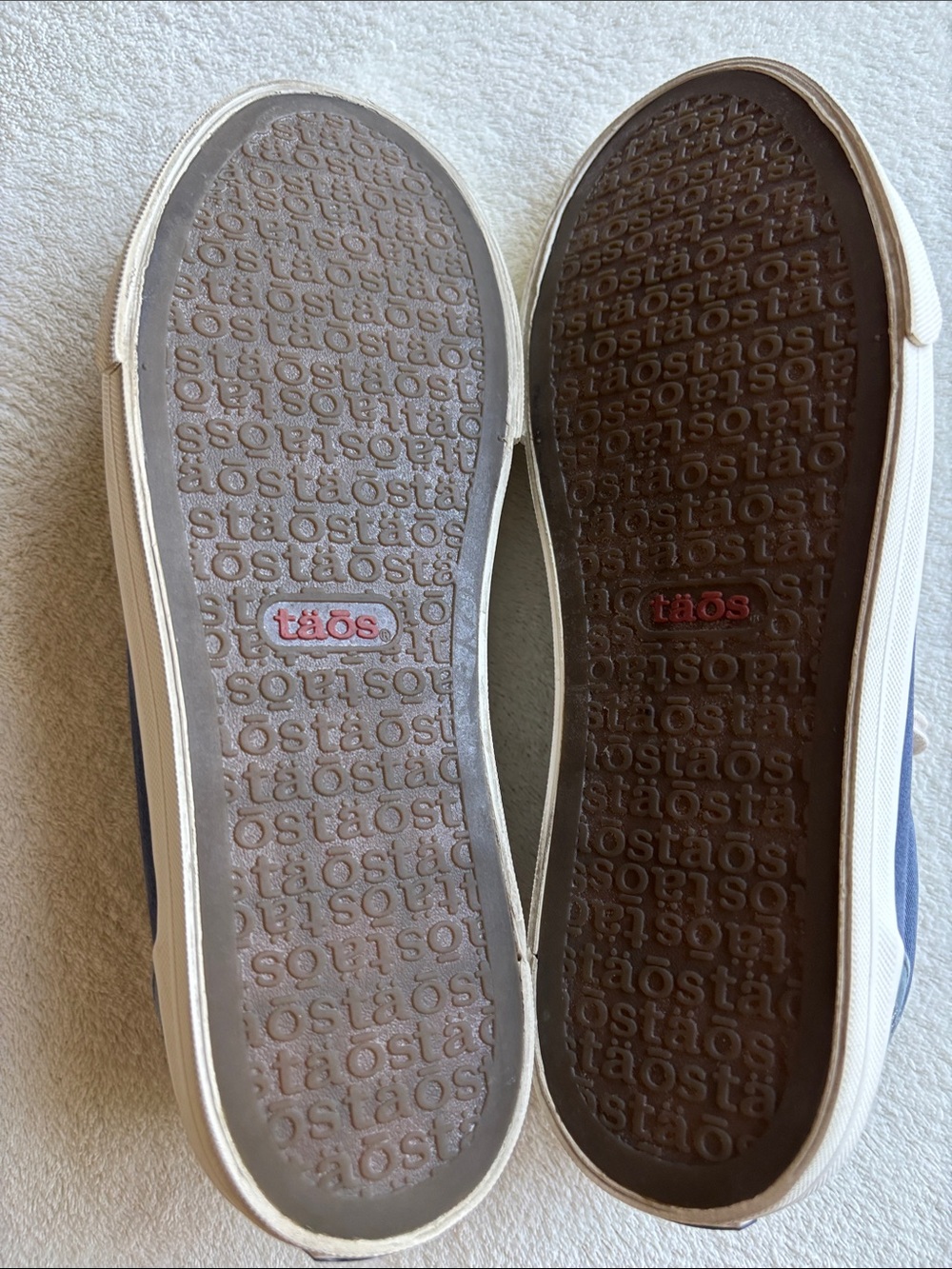 Taos Plim Soul Canvas Sneakers 9.5 Blue Lace Up Comfort Shoes arch support - Picture 7 of 8